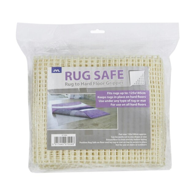 JVL Safe Hard Floor Gripper Rug, 120 x 180 cm - Set of 2