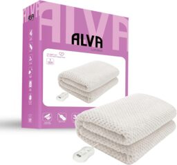 Alva London - Electric Under Blanket - Single - Coral Fleece - Fitted Elastic - 90x190cm