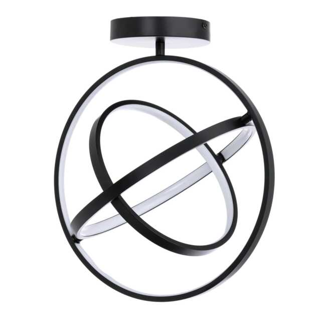 BHS Ingel LED Ceiling Light Black Satin Black 1