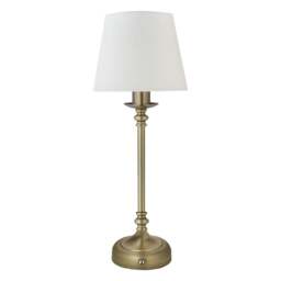 Fable Antique Brass LED Rechargeable Touch Table Lamp