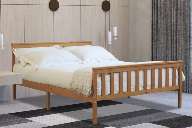 Marnel 4ft 6 Double Oak Bed Frame Brown Double