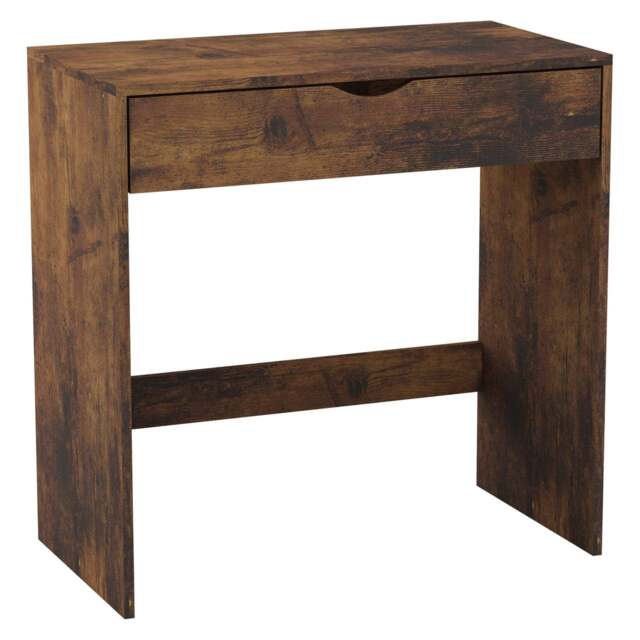 1 Drawer Dressing Table Console Desk, 75 x 40 x 75 cm Brown Rustic Brown & Rustic Brown 9 x 42.5 x 77.5 1