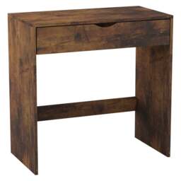 1 Drawer Dressing Table Console Desk, 75 x 40 x 75 cm Brown Rustic Brown & Rustic Brown 9 x 42.5 x 77.5 1