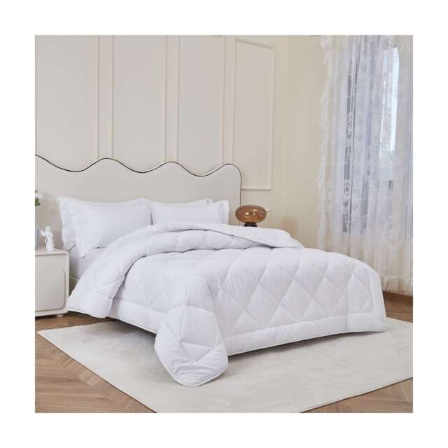 Ezysleep Hotel Quality Wool Blend Duvet White White Super King