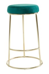 Orsina Manhattan Green Velvet Bar Stool