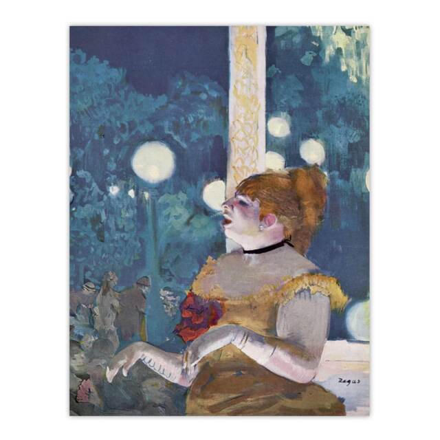 "Cafe Concert Song of the Dog Edgar Degas Vintage Huge Wall Art Poster 24X32"""