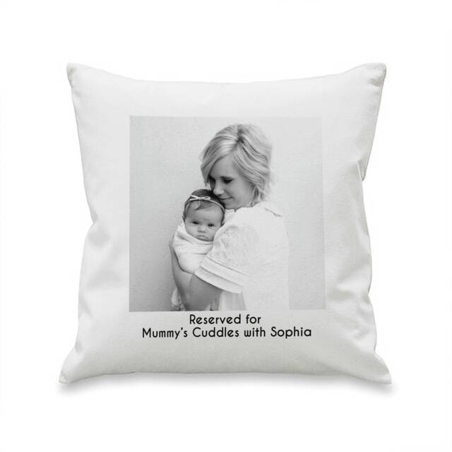 Personalised Photo Upload Cushion White