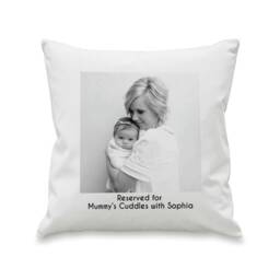 Personalised Photo Upload Cushion White