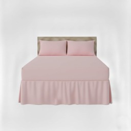 Fitted Valance Bed Sheet Polycotton Mattress Cover And Frill Easy Care Pink Super King