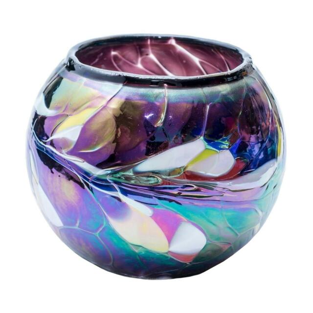 Milford Collection Tealight Holder Friendship Nightlight Purple Small