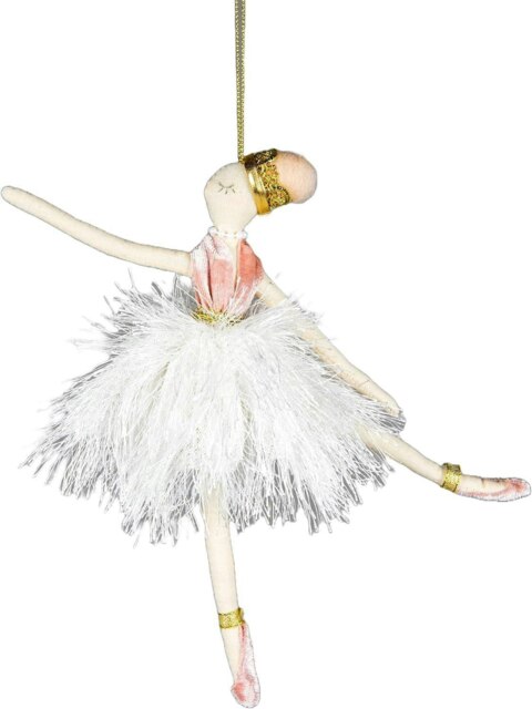 Ballerina White 14x20cm - Christmas Hanging Decoration