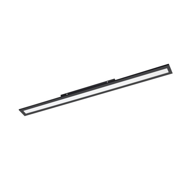 EGLO SALOBRENA 1 LED Ceiling Light, Black Aluminium Slim Linear Design, Cool White 4000K, 1195mm Indoor Light