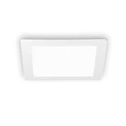 Groove LED 1 Light Medium Square Warm Recessed Spotlight Panel White
