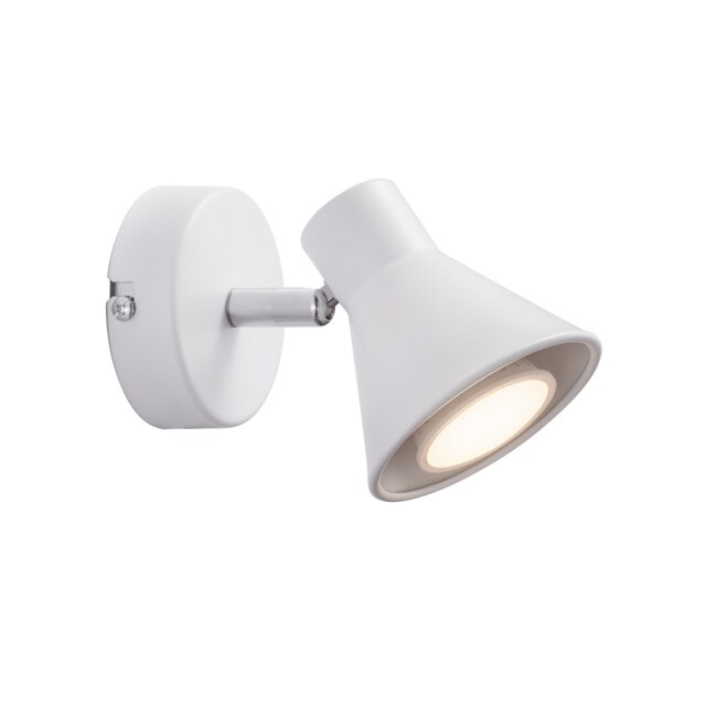 Nordlux Eik Indoor Wall Light White Metal Sensor GU10 Adjustable Head - Plug In or Mains Powered , IP20 White White
