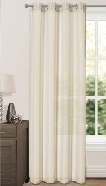 Velosso Riva Eyelet Voile Panel - 150cm x 137cm Cream Cream