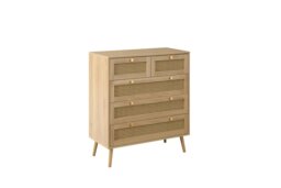 Croxley 5 Drawer Rattan Chest