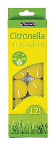 Pack of 12 Citronella Tealights Candles