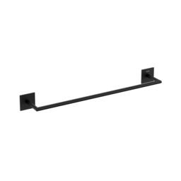 Cosmic Towel Wall Mounted Square Rail with Chrome Finish Dull Black 45 cm