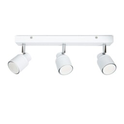 ValueLights Benton White IP44 Spotlight Bathroom Ceiling Light White