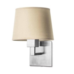 Bali 1 Light Indoor Wall Light Satin Nickel, E27 (Shade Not Included) - Special Offer