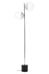 Revive Silver Finish Metal Floor Lamp Silver