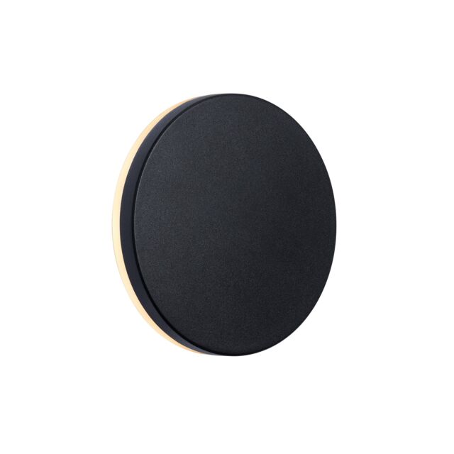 Nordlux Artego Outdoor Wall Light Black Aluminium Sensor Intergrated LED 20,000hrs - Mains Powered, IP54 Black Black