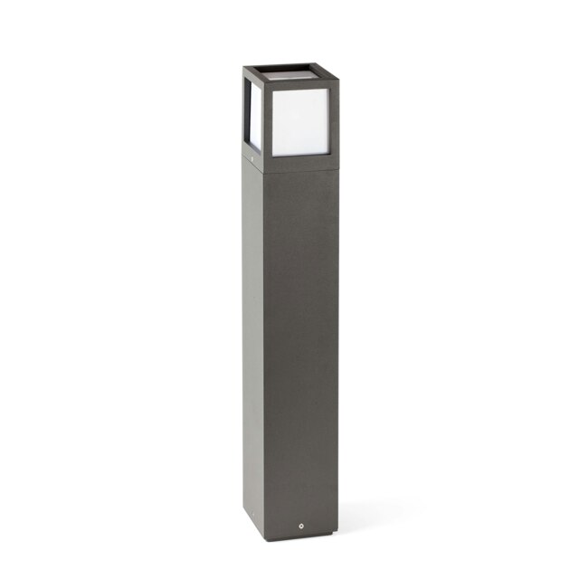 Onze 1 Light Outdoor Bollard Light Dark Grey IP54, E27