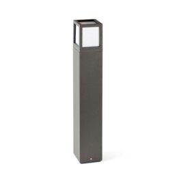 Onze 1 Light Outdoor Bollard Light Dark Grey IP54, E27