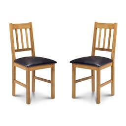 Valenza Premium Oak Dining Chairs - Set of 2