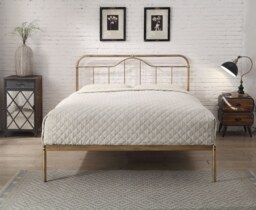 Oakenholt Kingsize 5ft Antique Bronze Metal Bed Frame Bronze Hand painted antique bronze finish King