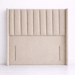Beige Linen Floorstanding Wing 3FT Single 54inch Single Headboard