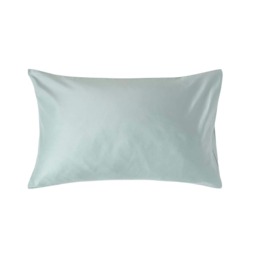 Homescapes Duck Egg Blue Organic Cotton Housewife Pillowcase 400 TC - Standard Size