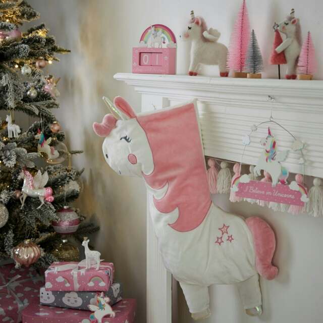 Unicorn Christmas Stocking Betty