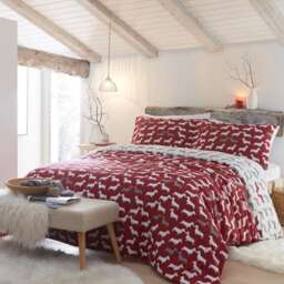 Fusion Dudley Love Duvet Cover Set Red
