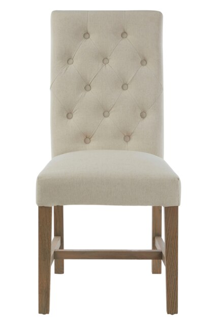 Orsina Elegant Upholstered Beige Linen Dining Chair, Comfortable Modern Dining Chair, Durable Small Modern Chair