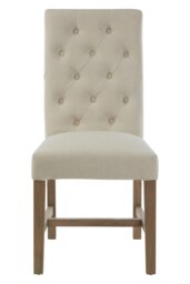 Orsina Elegant Upholstered Beige Linen Dining Chair, Comfortable Modern Dining Chair, Durable Small Modern Chair