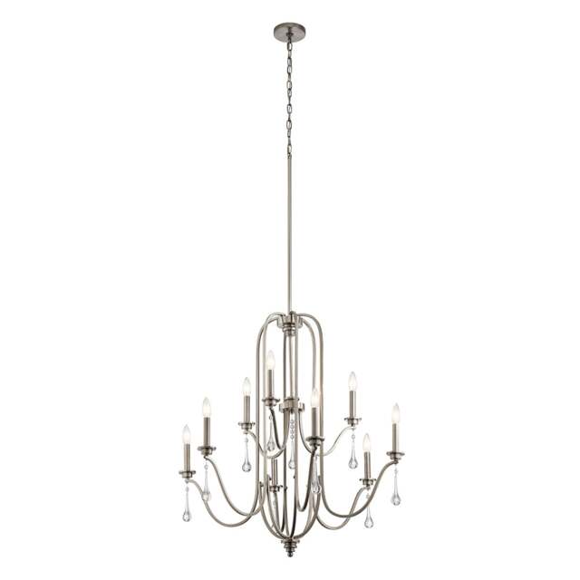 Kichler Karlee 9 Light Chandelier Classic Pewter