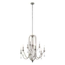 Kichler Karlee 9 Light Chandelier Classic Pewter