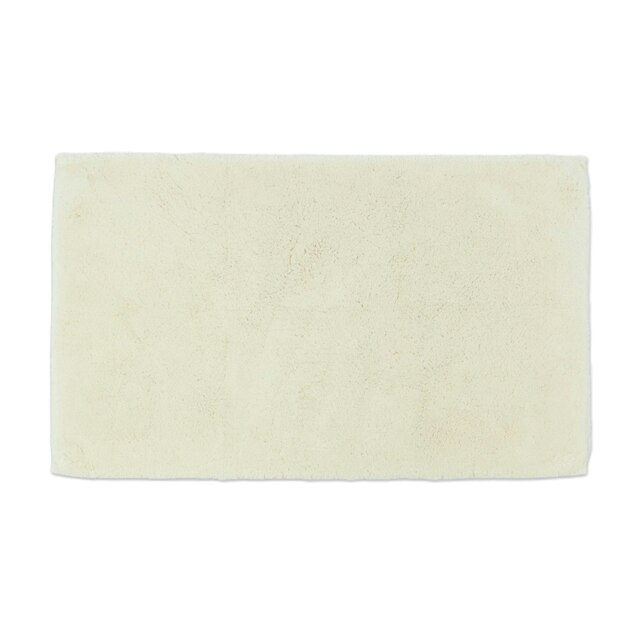 Hotel Luxury Deep Pile Bath Mat - Slip Resistant, Anti-Viral Bathroom Rug Cream Cream