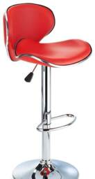 Planet Red Breakfast Bar Stool Height Adjustable Red