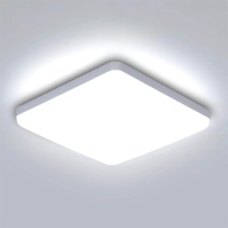 LED Ceiling Light Square White Flush Mount Cool White 30cm