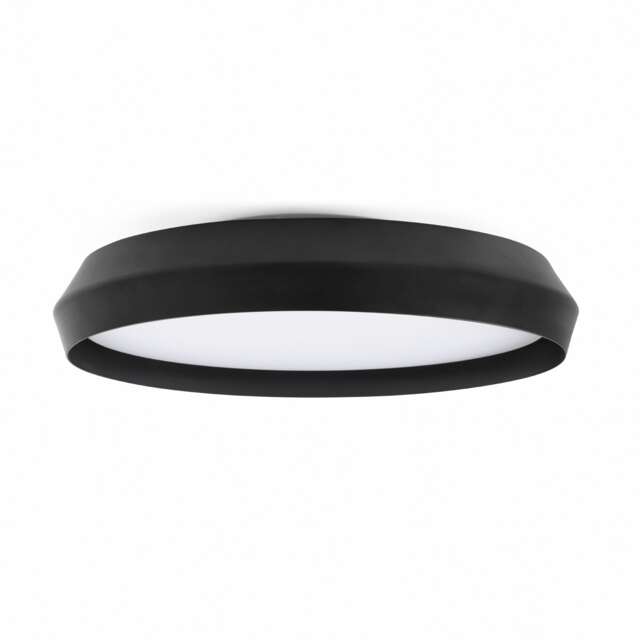 Shoku 600 Black, Black Wall / Ceiling Lamp 40W 2700K