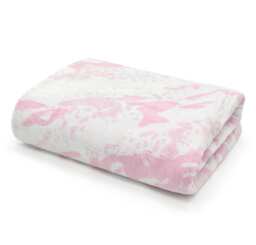 100% Cotton Opulent Marble Pattern Towels - Pink Pink Bath towel