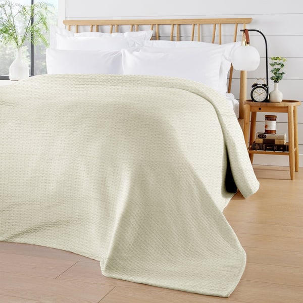 Florian Checked Throw Blanket in Natural