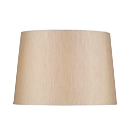 Gustav Silver Faux Silk Tapered Drum Shade 36cm
