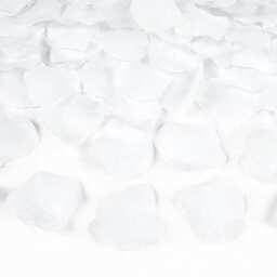 White Fabric Rose Petals - Pack of 100