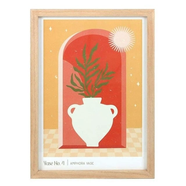 Something Different Vase No.4 Framed Poster - Multicoloured - One Size