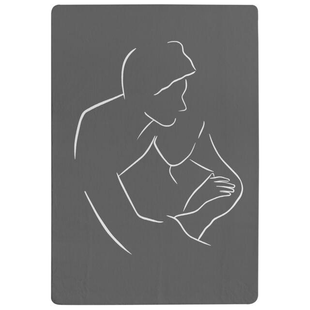 Drawing Of A Couple In One Line Designer Rug Multi