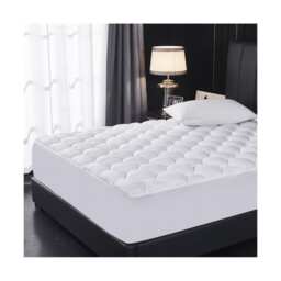 Ezysleep Deep Fill Cloud Like Super Soft Mattress Topper Box Stitch Comfort White