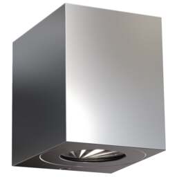 Nordlux Canto Outdoor Wall Light Silver Stainless steel Sensor Intergrated LED Weatherproof - Mains Powered, IP44